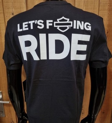 New With Tags, AUTHENTIC LET F*ING RIDE HARLEY DAVIDSON SHIRT XXL DISCONTINUED