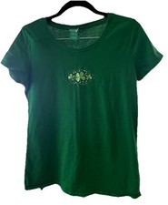 St. Patrick's Day Shamrock Gems Ladies' Crewneck T-Shirt Large fitted 