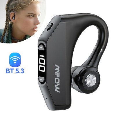 Mpow Single Bluetooth 5.3 Headsets Open-Ear Sports Earbud for Running/Driving US