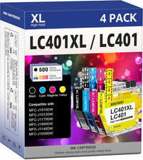 LC401XL Ink Cartridges Compatible for Brother Ink Cartridges LC401 LC401XL for B