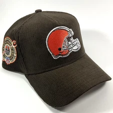 New Era Cleveland Browns Exclusive Corduroy 9FORTY A-Frame Snapback Hat Cap