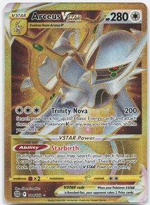 Arceus VSTAR 184/172 Gold Secret Rare Brilliant Stars