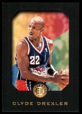 Clyde Drexler 1995-96 SkyBox E-XL #30 Rockets NBA READ FREE SHIP AutographDen