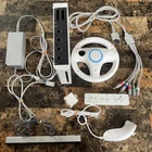 Nintendo Wii Bundle GameCube Compatible RVL-001 Tested Works. Read Description