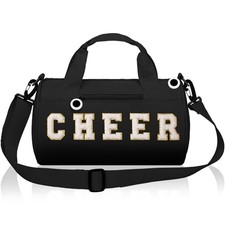 Bag for Girls Gym Sport 13x7 Inch Small Duffle Travel Dance Black Cheer