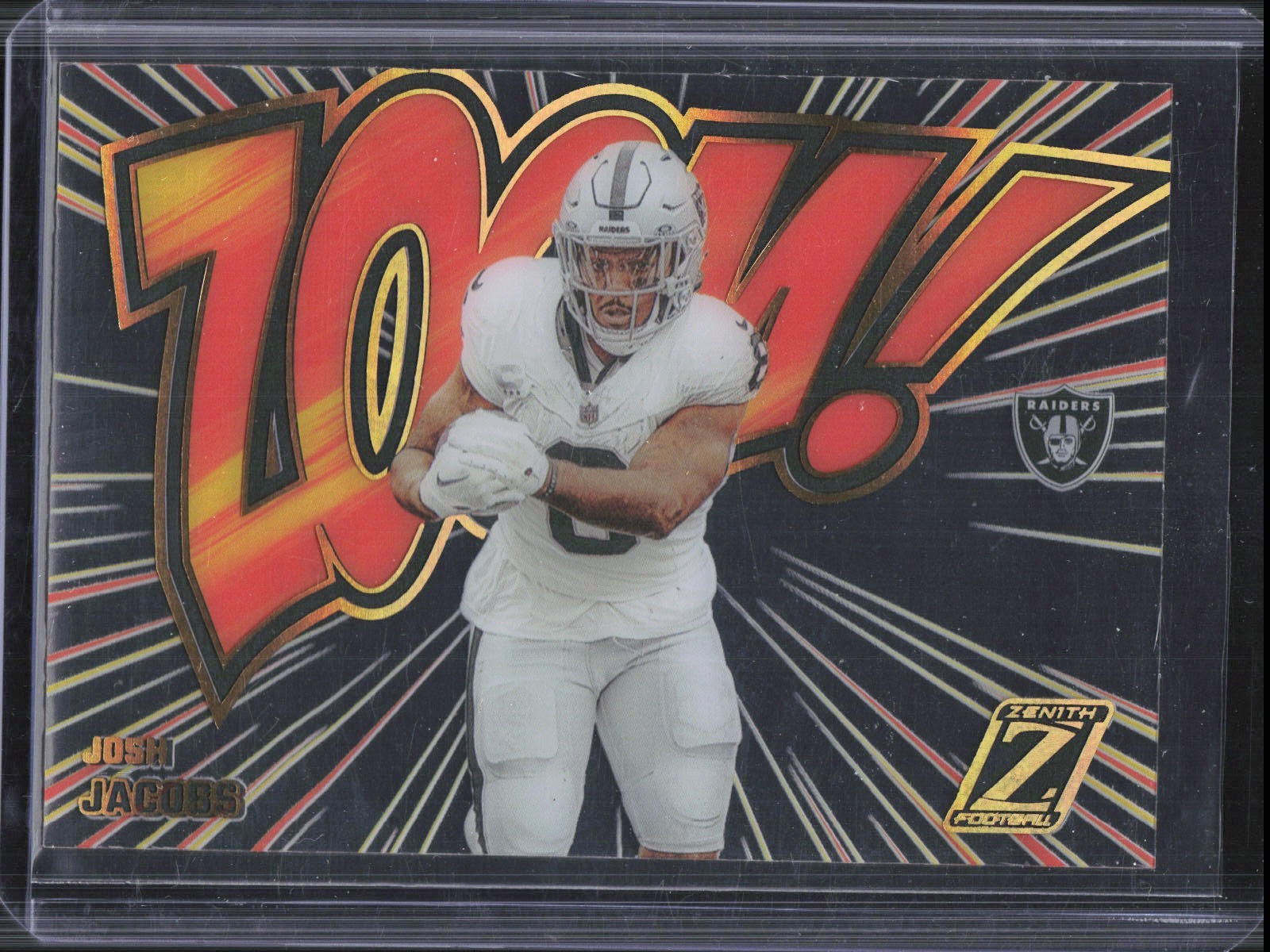 2023 Panini Zenith Josh Jacobs #16 Zoom! Case Hit SSP Raiders