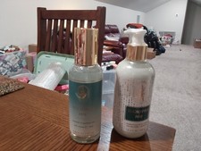 BATH BODY WORKS EUCALYPTUS  PINE ESSENTIAL OIL PERFUME MIST/BODY LOTION DUO NEW