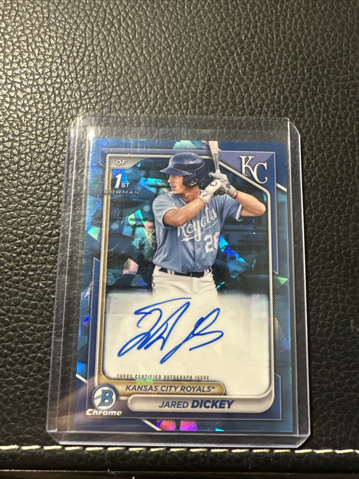 2024 Bowman Sapphire Edition - Chrome Autographs Jared Dickey #BSPA-JDI