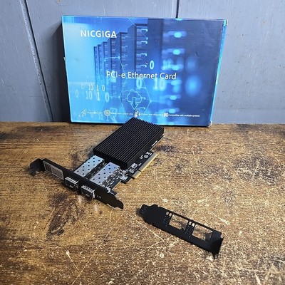10Gb Dual LAN SFP PCI-E Network Card, Intel 82599(X520-DA2) Controller, GigaPlus