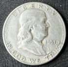 1951-S 50C Franklin Half Dollar