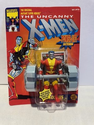 1991 ToyBiz Uncanny X-Men Colossus Action Figure Power Lift UNPUNCHED. NIP