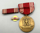 WWII Army Good Conduct Named Medal & Ribbons Complete Set RARE — photo 1