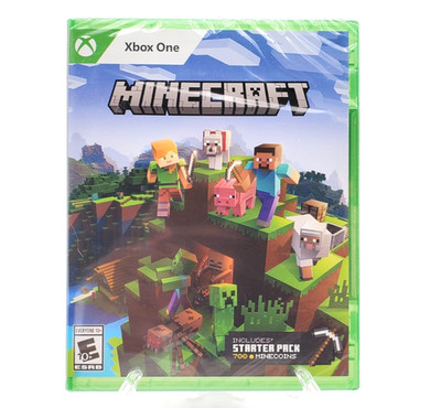 Minecraft + 700 Minecoins Starter Pack for Microsoft Xbox One Brand New Sealed