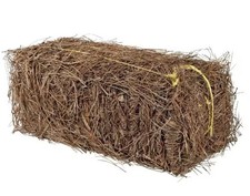 Garden Elements Long Leaf Pine Straw Bale – 1 in Depth, Covers 70 sq ft