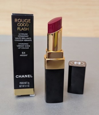 Chanel Rouge Coco Flash Hydrating Vibrant Shine Lip Colour in 64 Ardent 0.1oz