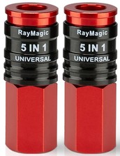 5 In 1 Universal Quick Industrial Connect Coupler 1/4" Female NPT Air Hose Fi...