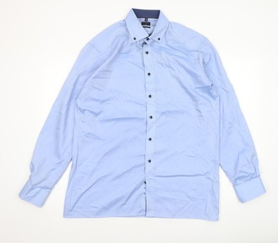 OLYMP Luxor Blue 16/41 Men s Long Sleeve Modern Fit Dress Shirt