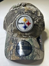 Pittsburgh Steelers New Era 9Twenty Realtree Camo Hat Adjustable NWT E3