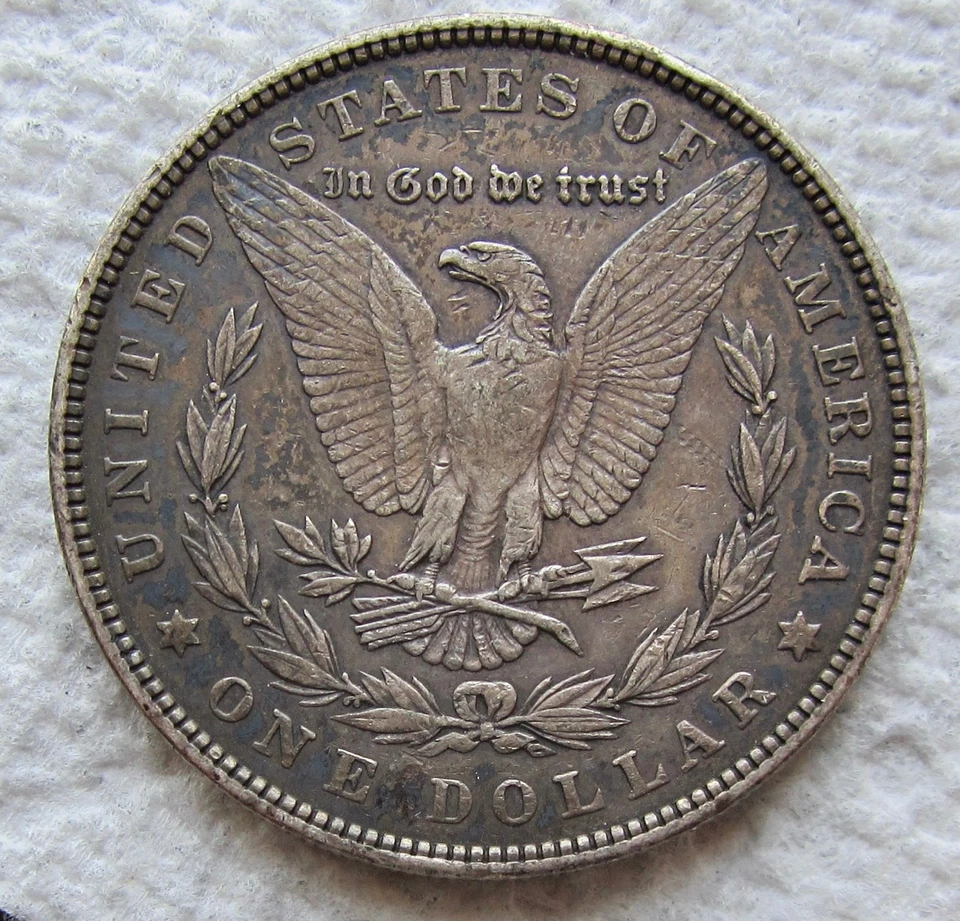 1901  Morgan Silver Dollar Rare Key Date Philadelphia  XF / AU Light Cleaning - Image 2 of 3