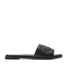 Sz 5.5 Cole Haan Women's Flynn Logo Slide Sandal, EGRET LTR, 5.5