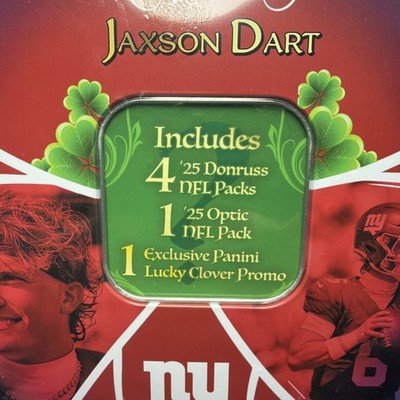 Jaxson Dart Donruss Optic PANINI Shamrock Lucky Clover Tin SEALED