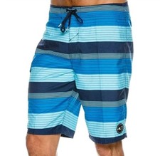 O'NEILL Men's Blue Striped Board Surfing Shorts Swimwear shorts Size 34
