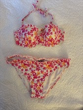 Floral Bikini Size 36B/C Cup. Bottom Is Size 14. Pretty Floral Print  by Asda .