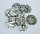 LOT OF 10 MERCURY SILVER DIMES - 90% SILVER - VARIOUS YEARS #6603