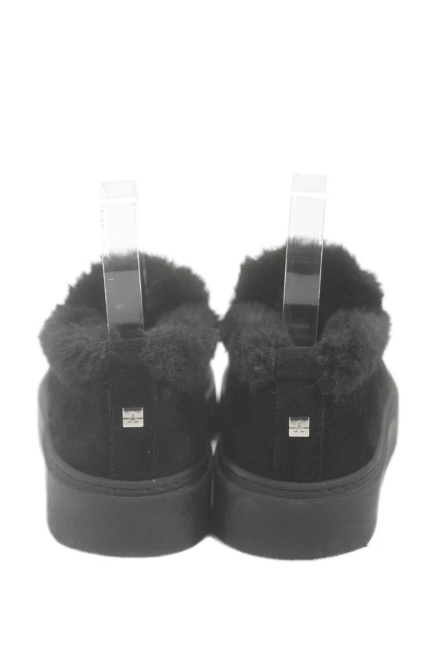 Aquatalia Womens Suede Platform Faux Fur Lined Slipper Shoes Black Size 8.5 - Image 4 of 4