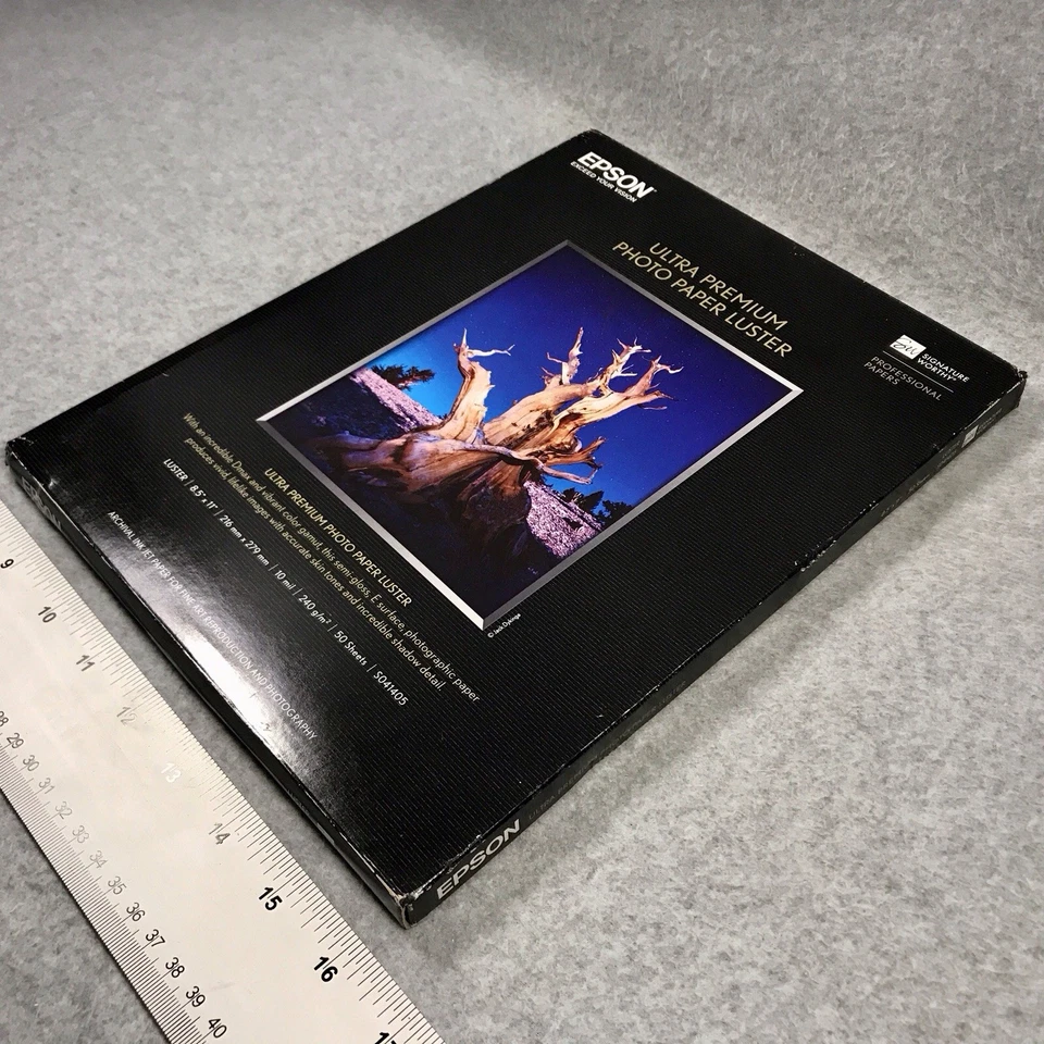 Epson Ultra Premium Photo Paper Luster 8.5 x 11 Letter 50 Sheets Inkjet S041405 - Image 2 of 4