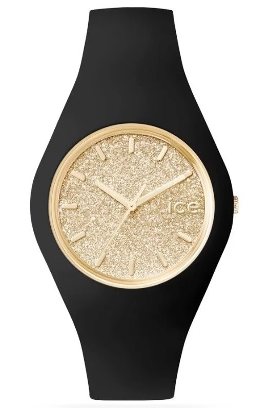 Ice-Watch ICE 001348 glitter Black Gold Small Damenuhr neu Silikon schwarz M11 - Bild 2 von 2