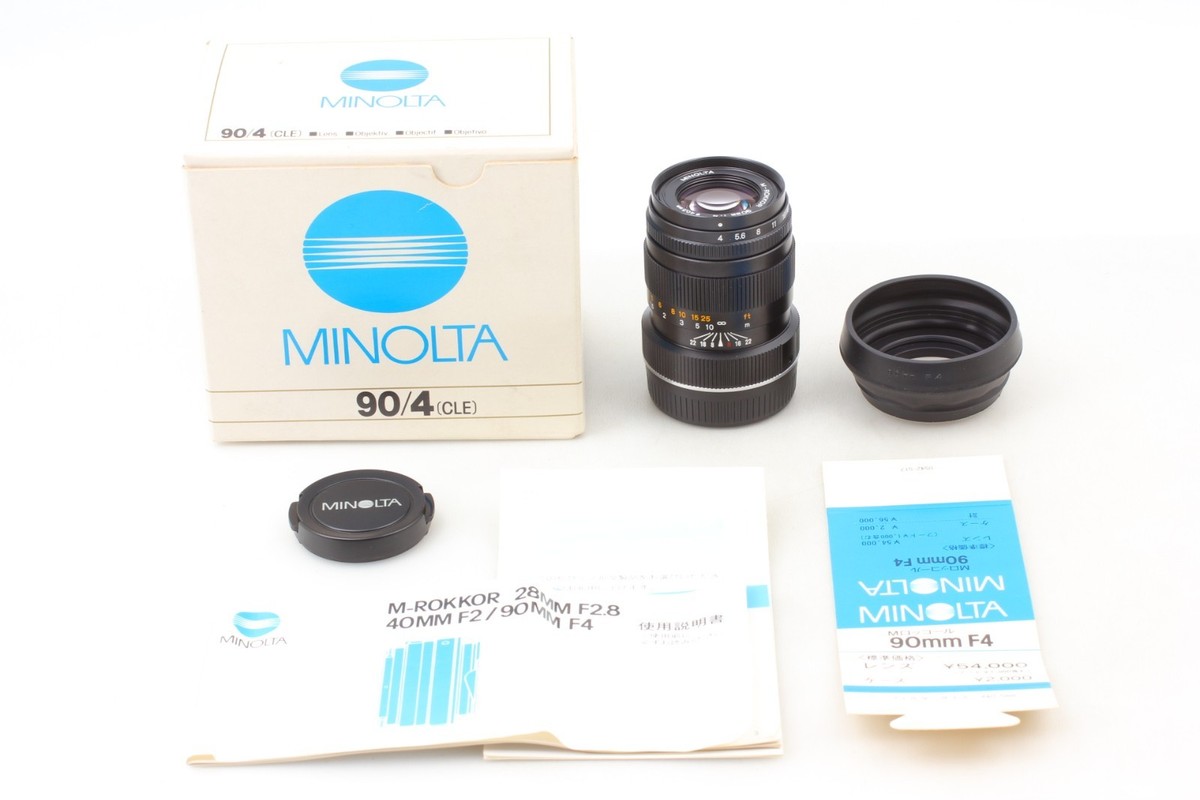 UNUSED in BOX】 Minolta M-ROKKOR 90mm f/4 Lens Leica M For CL CLE