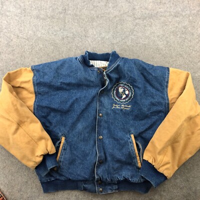 Vintage International Denim Jacket Mens XL Trucker Bomber
