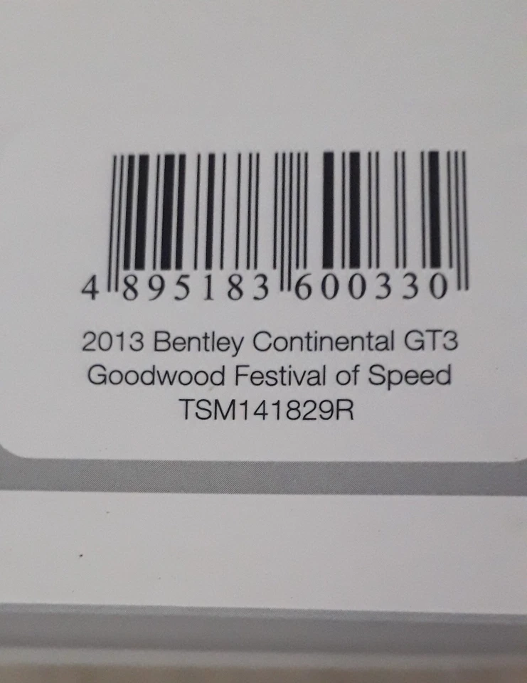 TSM 1:18  141829R Bentley Continental GT3 Goodwood 2013 #7  nuovo aperto x foto - Immagine 4 di 4