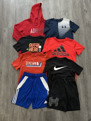 Boys Large Nike Adidas Hurley Under Armour Shorts Shirt Big Lot