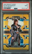 2024 Select WWE Blair Davenport Gold Prizm #4 PSA 9 /10