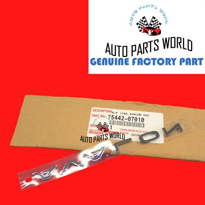 GENUINE OEM TOYOTA 13-18 AVALON LUGGAGE COMPARTMENT DOOR NAME