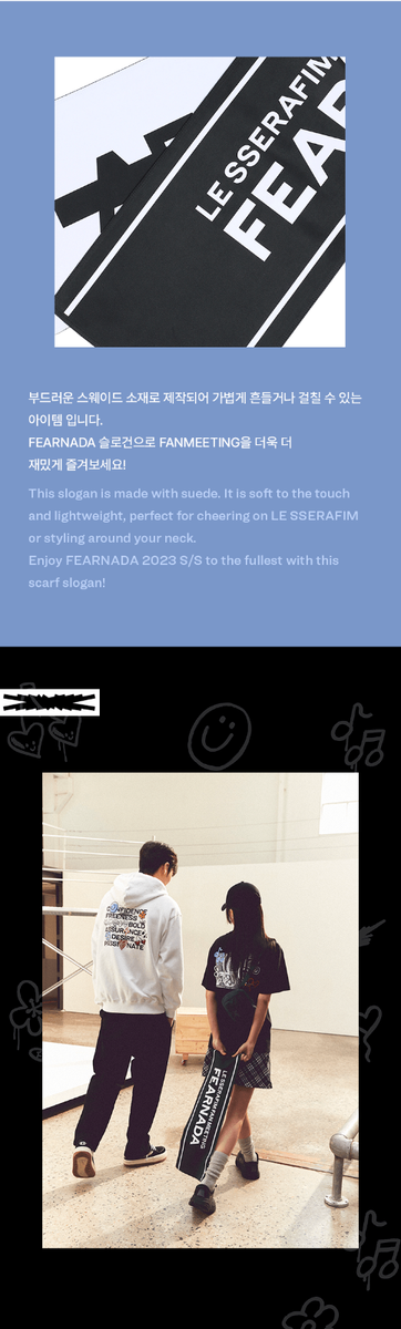 LE SSERAFIM FAN MEETING FEARNADA 2023 S/S OFFICIAL MD SLOGAN NEW
