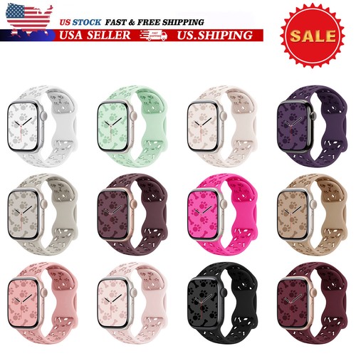 For iWatch Series 10 9 8 7 6 5 4 3 Ultra Silicone Rubber Strap Band Replacement