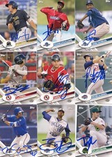WUILMER BECERRA SIGNED 2017 TOPPS PRO DEBUT ROOKIE CARD AUTO 