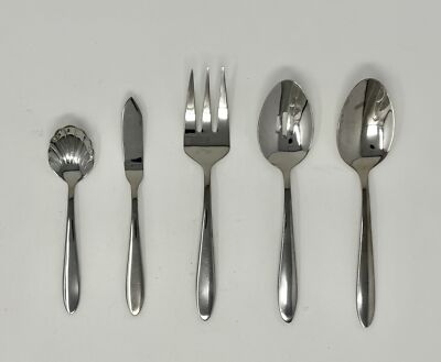 Oneida Mooncrest 5 Piece Serving Set - All Glossy