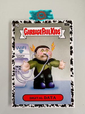 83a Digital Data BLACK Hole parallel Garbage Pail Kids Intergoolactic Card GPK