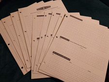 HALLMARK 11-Page 8.5X11 Scrapbook/Keepsake "Vacation Memories" Album Refills