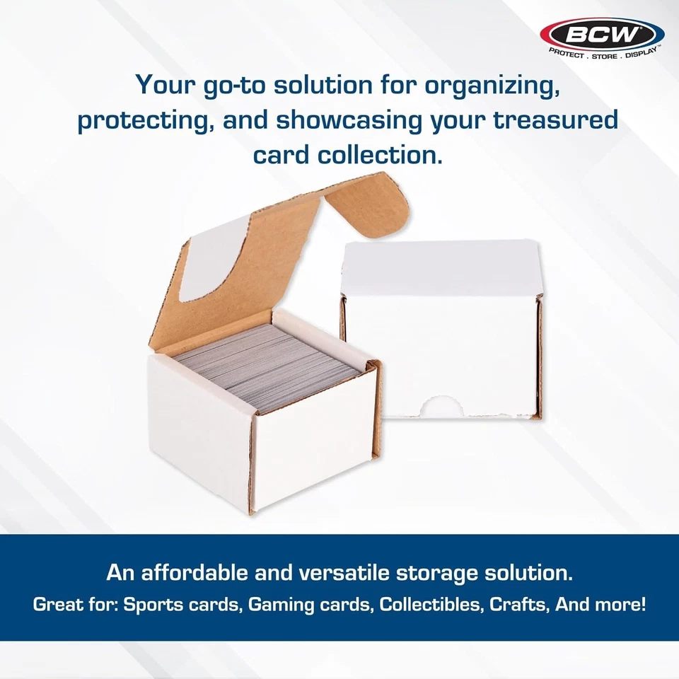 5 BCW 200 Ct Cardboard Card Boxes Sports / Game Deck Storage Coin Slab Shipping - Image 3 of 4
