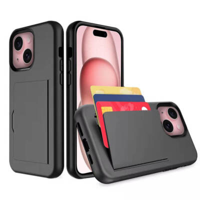 Softcase für iPhone Abdeckung mit Kreditkartensteckplatz