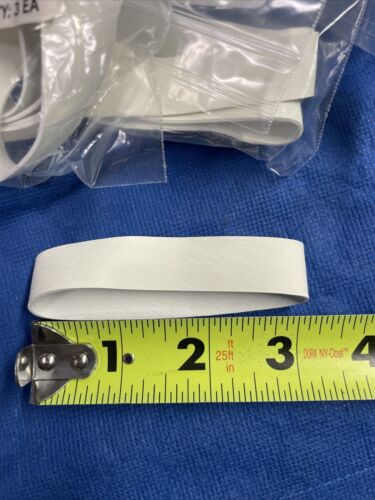 200 Heavy Duty Industrial Rubber Bands 3" x 5/8” Wide (1MM Thick) White!