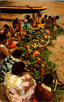 Postcard Ancient Hawaiian Feast, The Luau - Posted 1979 Honolulu
