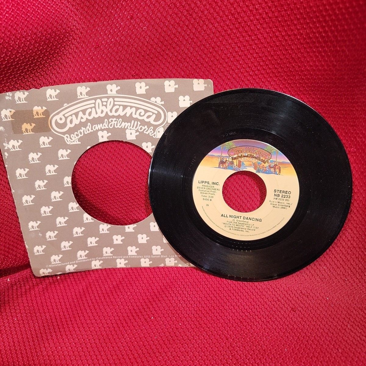 LIPPS INC Funkytown 1979 VTG 45 7