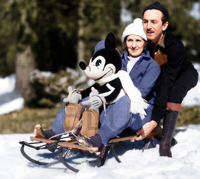 1933 Mr. & Mrs. Walt Disney 11 x 14'' Photo Print