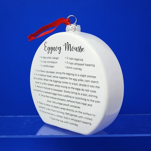 TEMP-TATIONS BY TARA Christmas Recipe Ornament CERAMIC Table Decor DECORATION #4 - Imagen 7 de 17